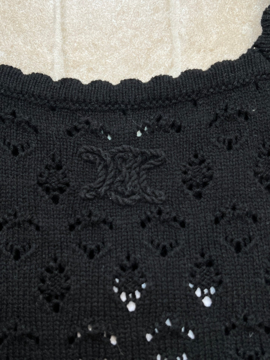 CELINE 26S CROCHET CROP TOP 412