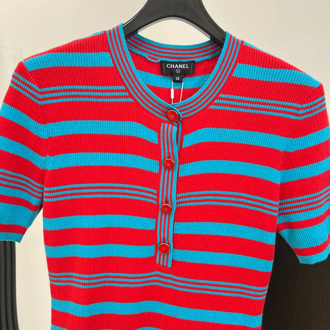 CHANEL 26S SHORT-SLEEVED KNIT SHIRT STYLE 1199