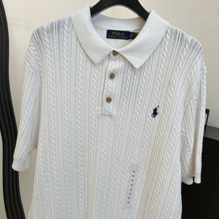 RALPH LAUREN 26S SHORT SLEEVE POLO KNIT TOP 347