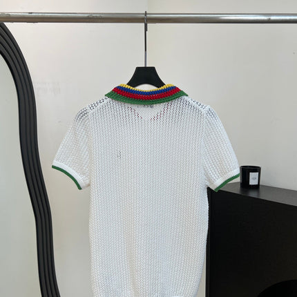 RALPH LAUREN 26S SHORT SLEEVE POLO KNIT TOP 386