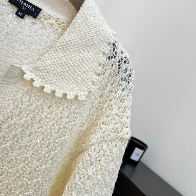 CHANEL 26S SHORT-SLEEVE KNIT POLO STYLE 1152