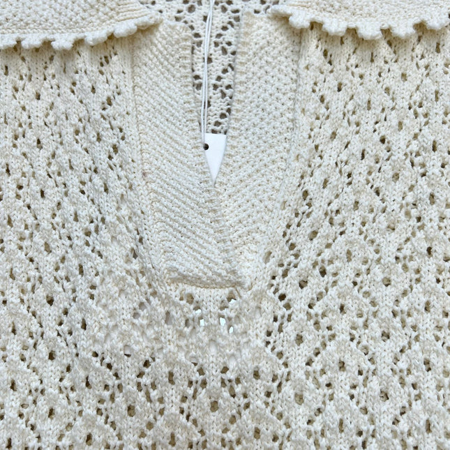 CHANEL 26S SHORT-SLEEVE KNIT POLO STYLE 1152