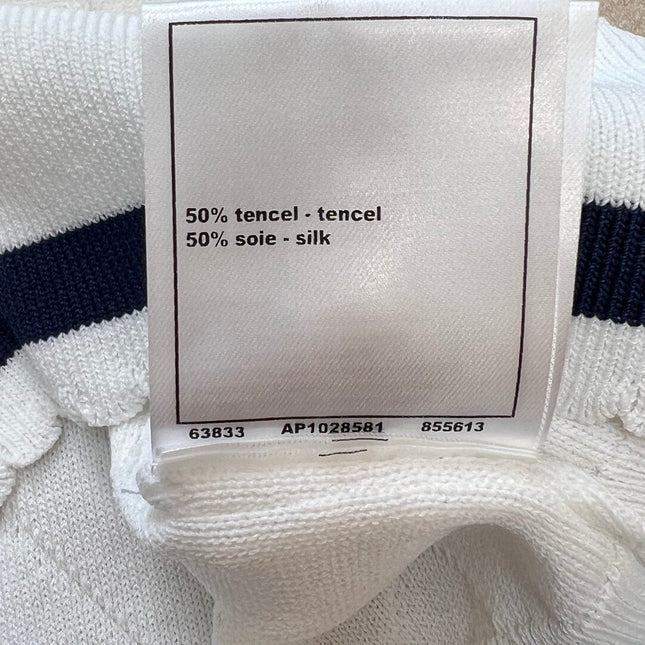 CHANEL 26S SLEEVELESS POLO KNIT TOP STYLE 1151