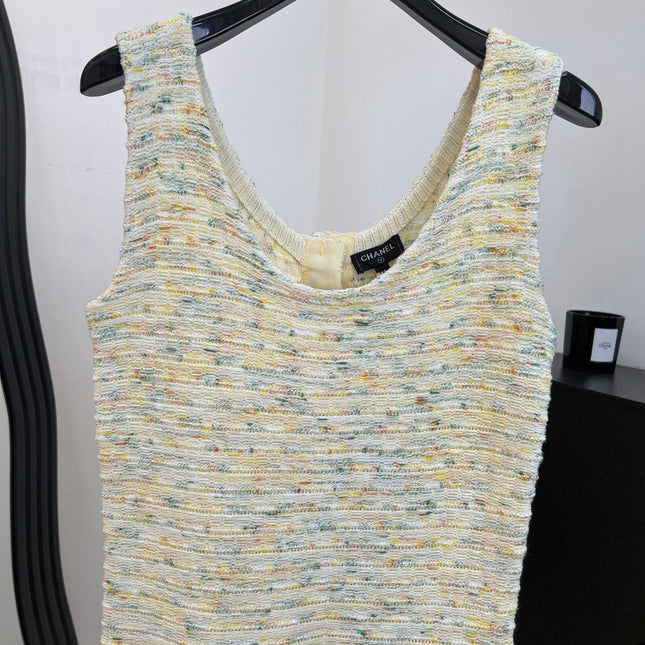 CHANEL 26S SLEEVELESS KNIT DRESS STYLE 1150