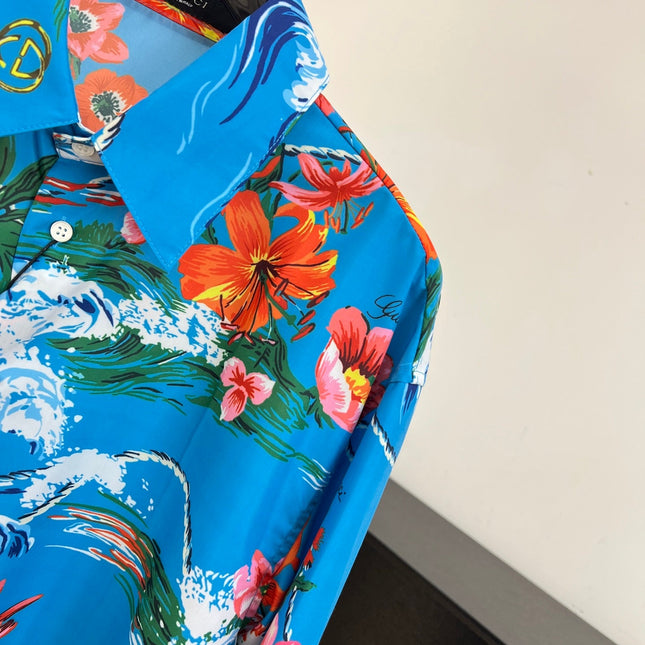 GUCCI 26S LONG-SLEEVE COLLARED SHIRT 445