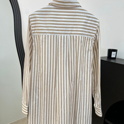 RALPH LAUREN 26S STRIPED SHIRT DRESS 355