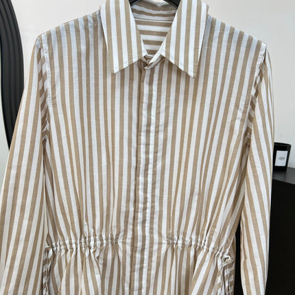 RALPH LAUREN 26S STRIPED SHIRT DRESS 355