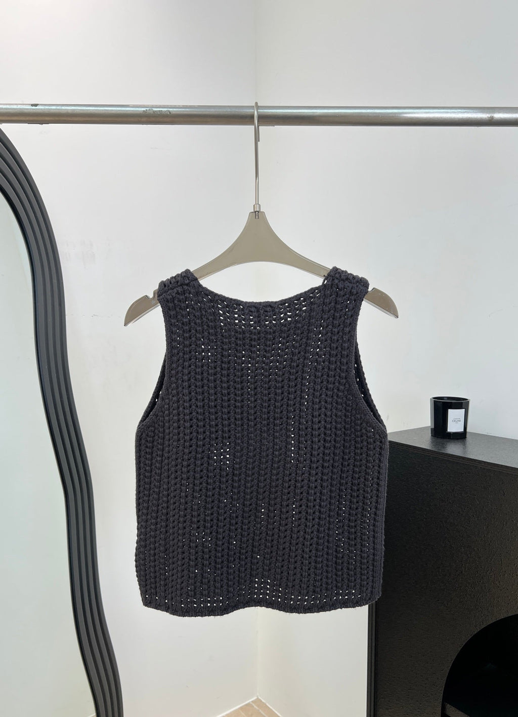 CHANEL 26S SLEEVELESS KNIT TOP 1495
