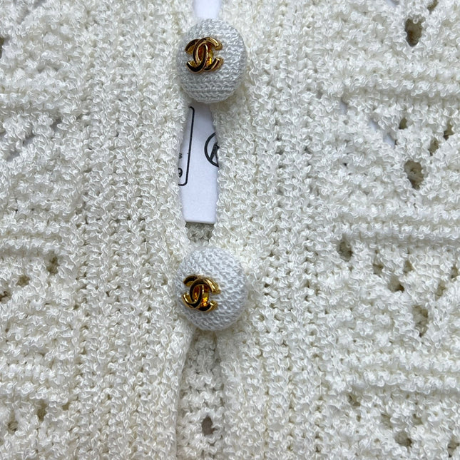 CHANEL 26S SHORT-SLEEVE KNIT CARDIGAN 1415