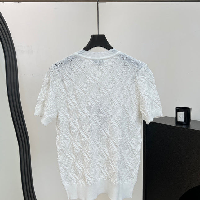 CHANEL 26S SHORT-SLEEVE KNIT T-SHIRT 1414