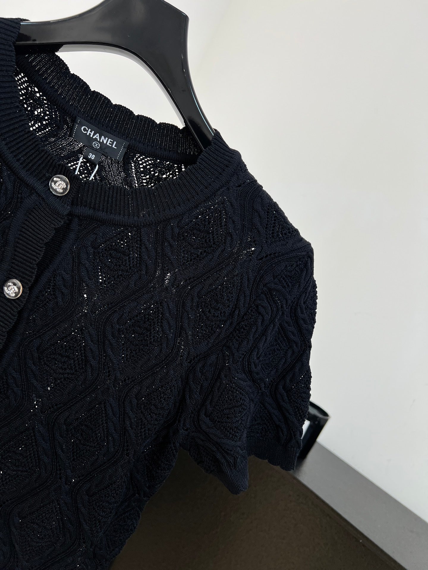 CHANEL 26S SHORT-SLEEVE KNIT T-SHIRT 1413