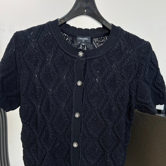 CHANEL 26S SHORT-SLEEVE KNIT T-SHIRT 1413