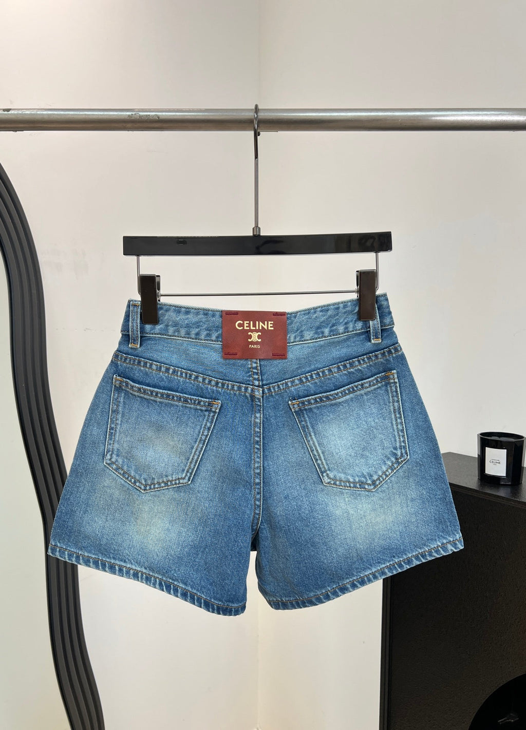 CELINE 26S DENIM SHORTS 396