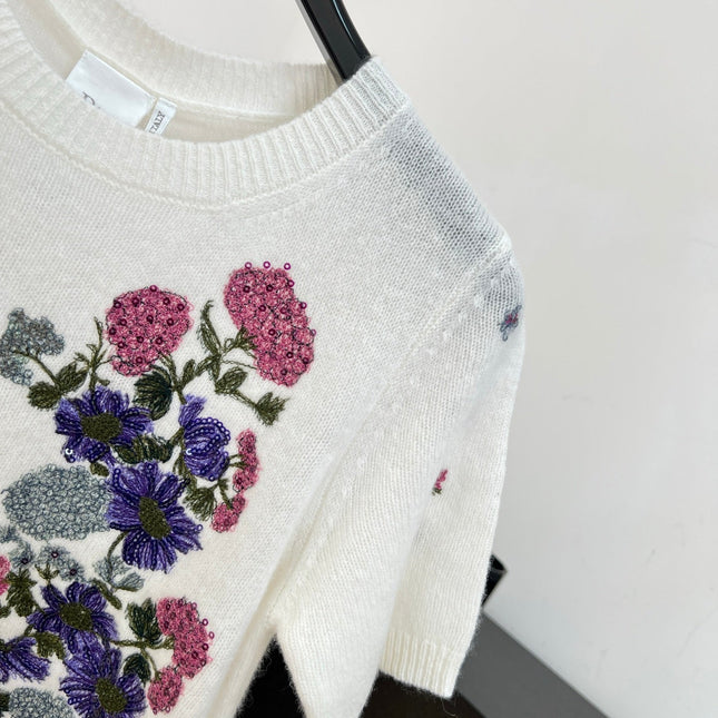 DIOR 26S SHORT-SLEEVE KNIT SWEATER 1312