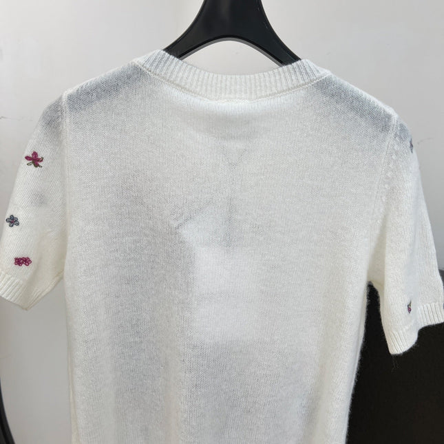 DIOR 26S SHORT-SLEEVE KNIT SWEATER 1312