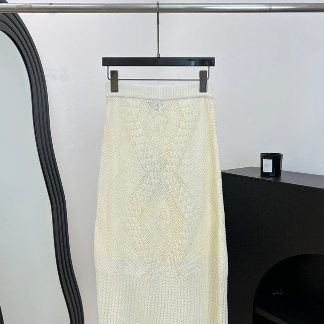 CHANEL 26S KNIT MIDI SKIRT 1485