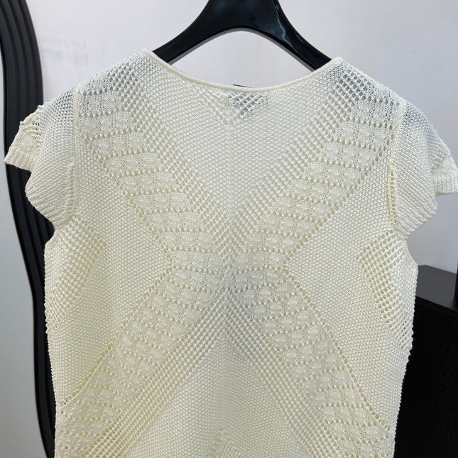CHANEL 26S SHORT-SLEEVE KNIT TOP 1484