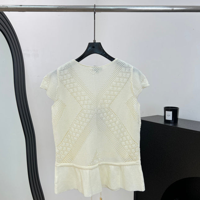 CHANEL 26S SHORT-SLEEVE KNIT TOP 1484