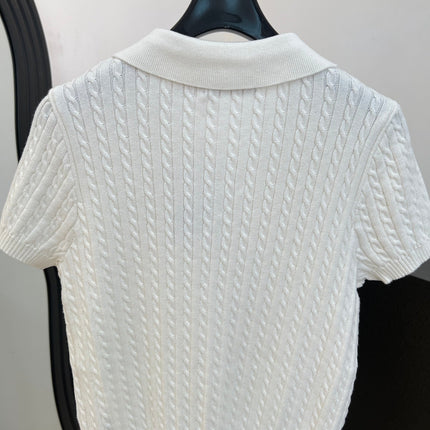 RALPH LAUREN 26S SHORT SLEEVE KNIT SWEATER 345