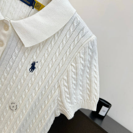 RALPH LAUREN 26S SHORT SLEEVE KNIT SWEATER 345