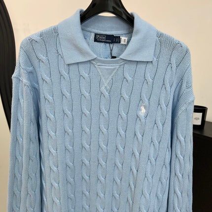RALPH LAUREN 26S CABLE-KNIT POLO SWEATER 629
