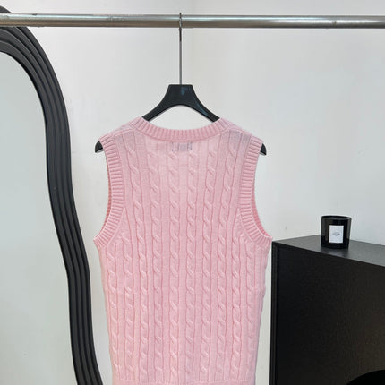 RALPH LAUREN 26S V-NECK CABLE-KNIT VEST 737
