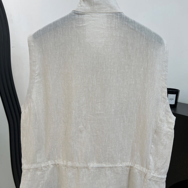 LORO PIANA 26S SLEEVELESS STAND-COLLAR VEST 899