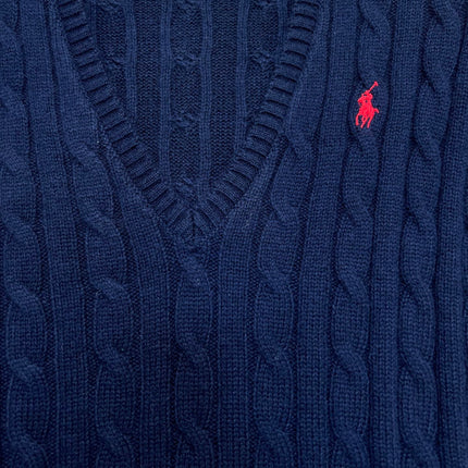 RALPH LAUREN 26S V-NECK CABLE-KNIT SWEATER 560