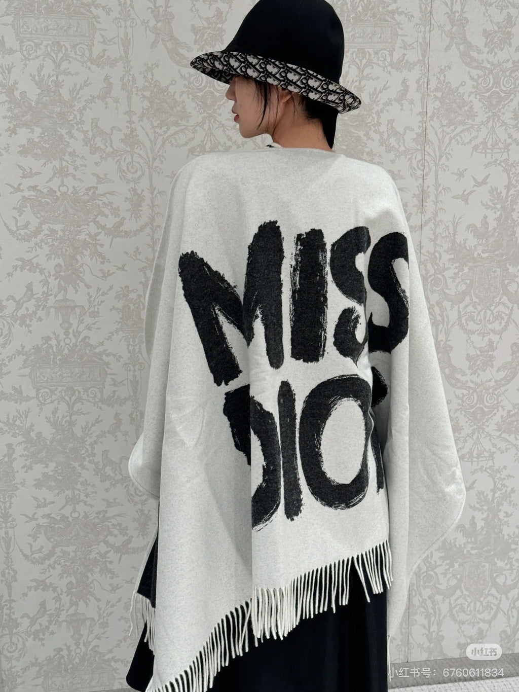 DIOR 26S SCARF 160CM IN CASHMERE 134351