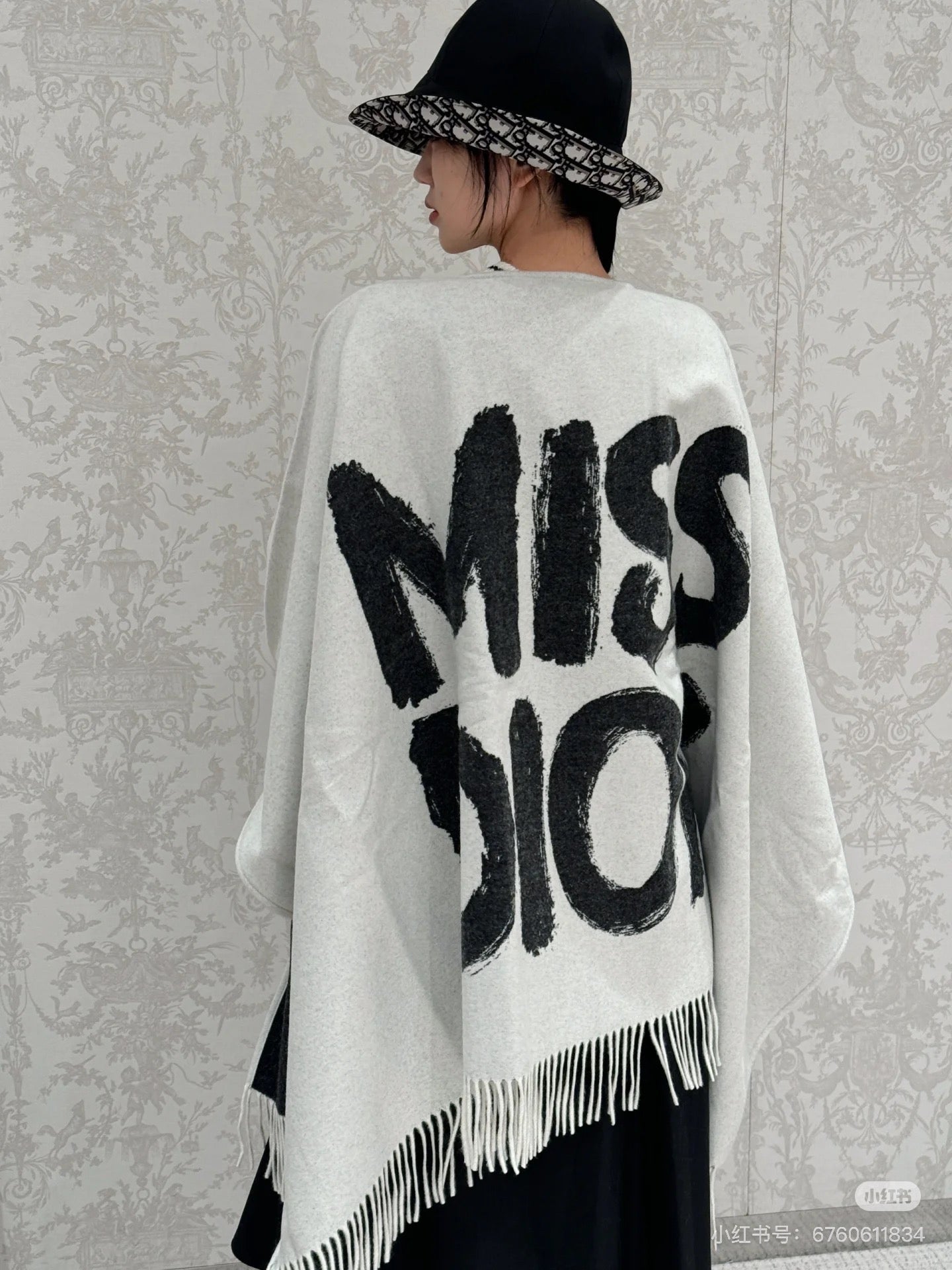 DIOR 26S SCARF 160CM IN CASHMERE 134351