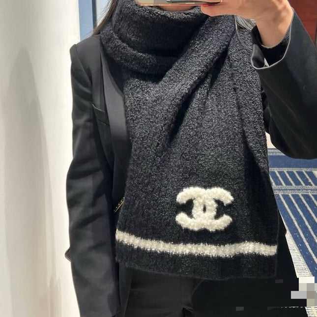 CHANEL 25S SCARF 170 IN CASHMERE 932158
