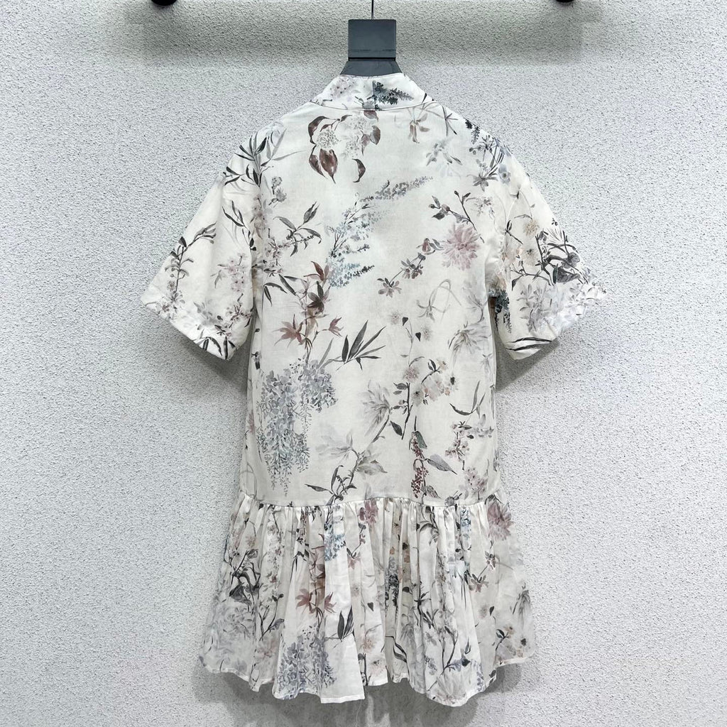 DIOR SHORT-SLEEVE RETRO DRESS 275031