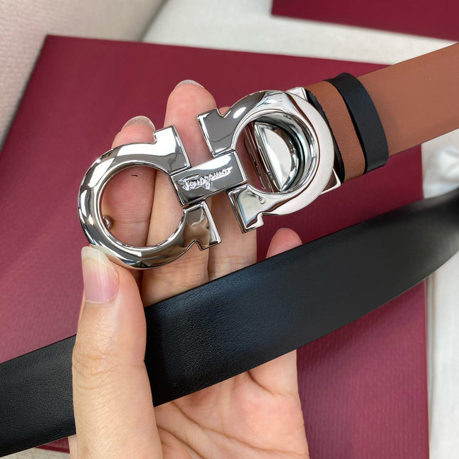 BELT 25MM IN BROWN CALFSKIN 542778