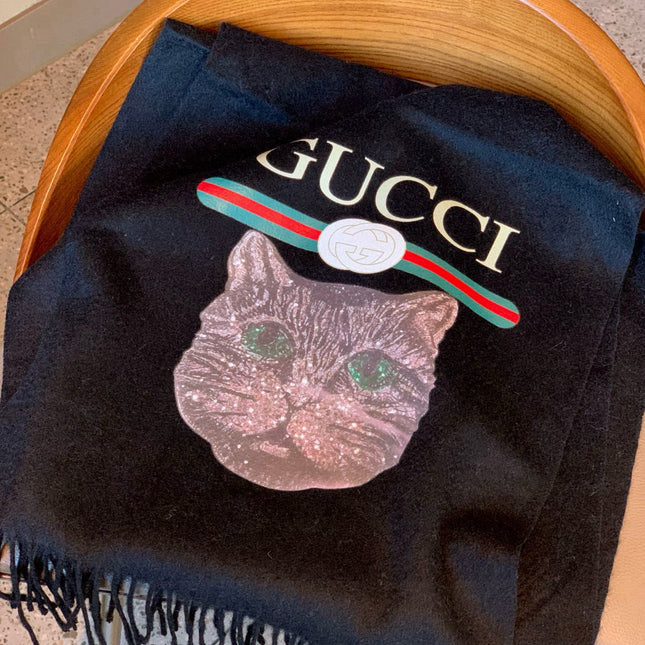 GUCCI 25S SCARF 180 IN CASHMERE 583605