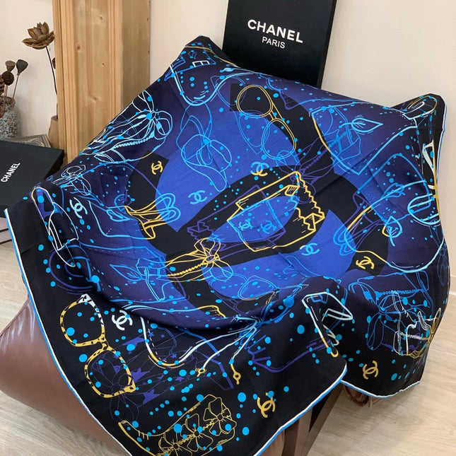 CHANEL 25S SCARF 135 IN CASHMERE 883635