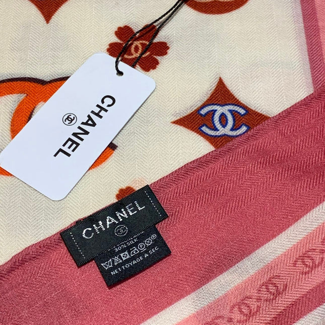CHANEL 25S SCARF 140 IN CASHMERE 931507