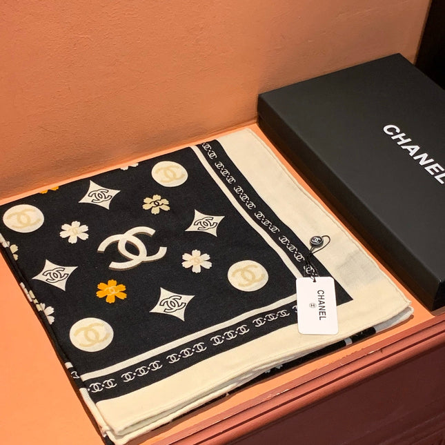 CHANEL 25S SCARF 140 IN CASHMERE 931509