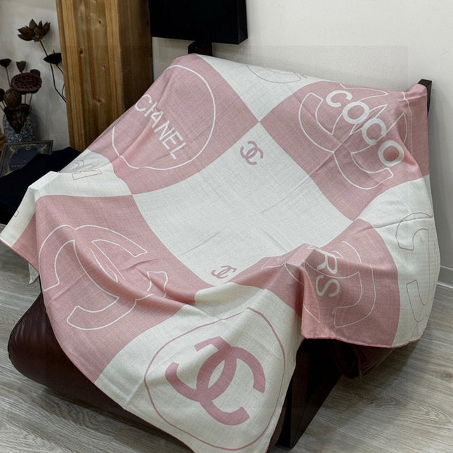 CHANEL 25S SCARF 135 IN SILK AND CASHMERE 932038
