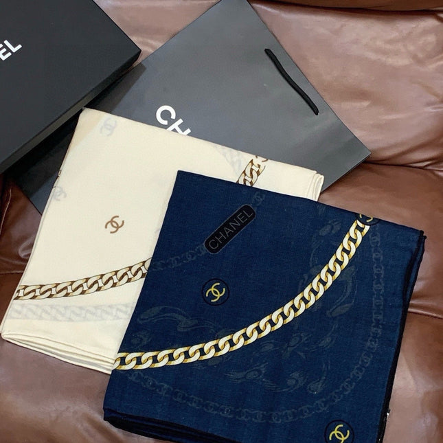 CHANEL 26S SCARF 135 IN CASHMERE AND SILK 281153