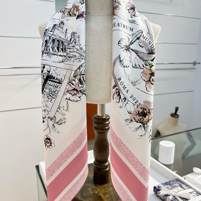 DIOR 26S SCARF 90CM IN SILK 284557