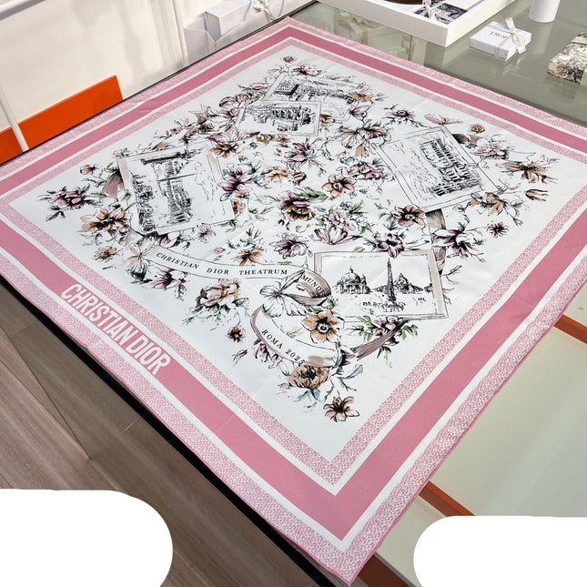 DIOR 26S SCARF 90CM IN SILK 284557