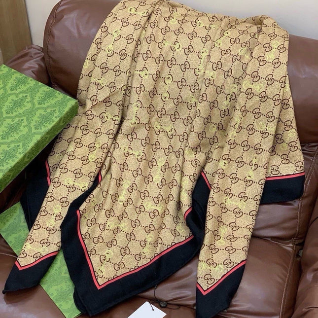 GUCCI 26S SCARF 135 IN CASHMERE AND SILK 315169