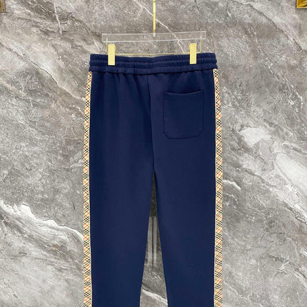 BURBERRY 26S CHECK-TRIM ZIP-UP TRACKSUIT 483