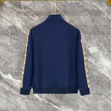 BURBERRY 26S CHECK-TRIM ZIP-UP TRACKSUIT 483
