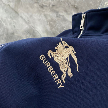 BURBERRY 26S CHECK-TRIM ZIP-UP TRACKSUIT 483
