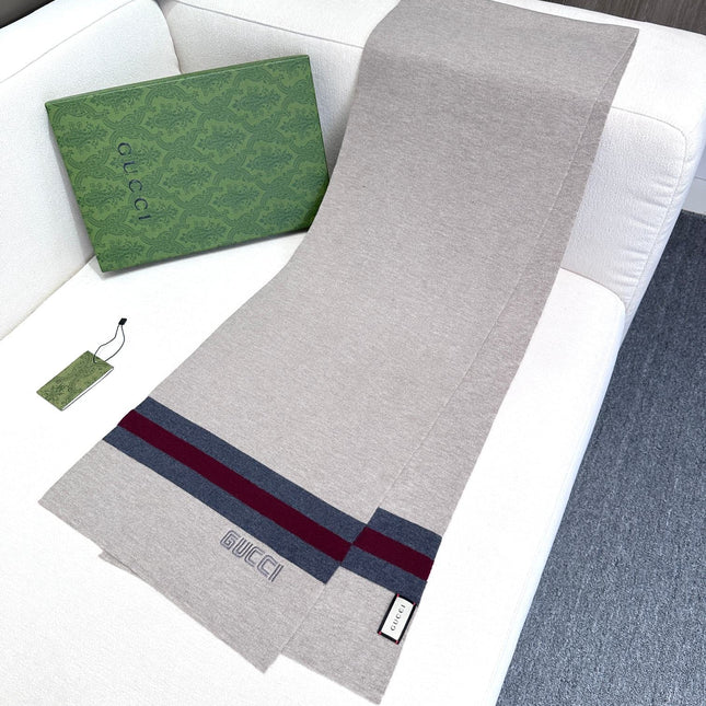 SCARF 180 CM IN HARBOR GRAY CASHMERE 398452