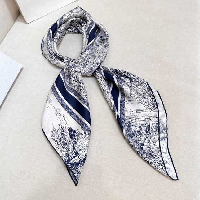 DIOR 26S SCARF 90CM IN SILK 305978