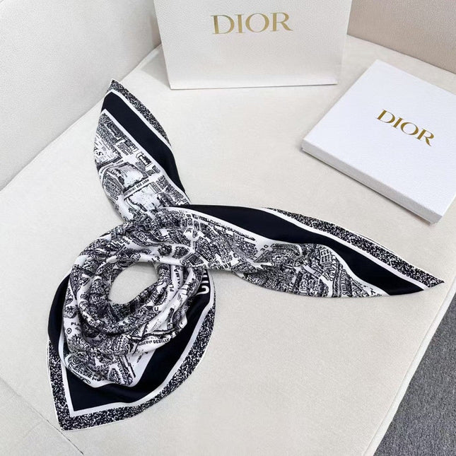 DIOR 26S SCARF 90CM IN SILK 313213