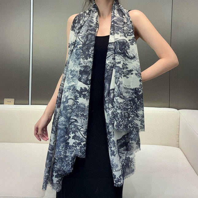 DIOR 26S SCARF 180CM IN CASHMERE 313224