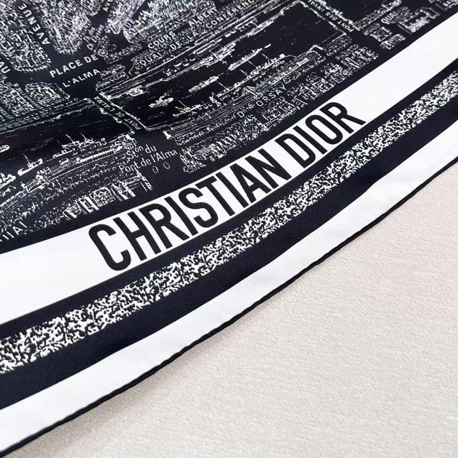 DIOR 26S SCARF 90CM IN SILK 313214